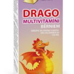 DRAGO multivitamīni bērniem. Sīrups ar aveņu garšu un saldinātāju 150 ml